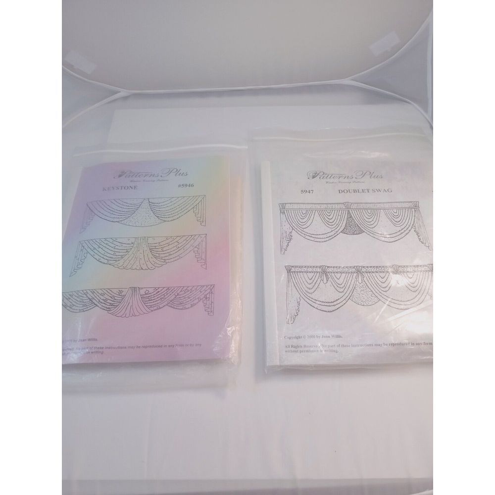 Patterns Plus‎ 5947 Doublet Swag & Keystone 5946 Shades-Window Covering Patterns